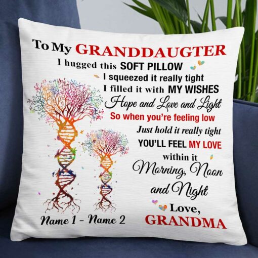 Personalized Mom Grandma To Daughter Granddaughter Son Grandson Hug This Pillow