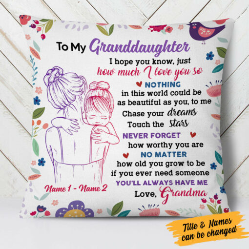 Personalized Mom Grandma To Daughter Poem Pillow