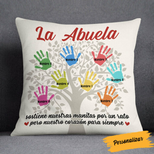 Personalized Mom Grandma Tree Spanish Mam� Abuela Pillow