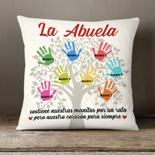 Personalized Mom Grandma Tree Spanish Mam� Abuela Pillow