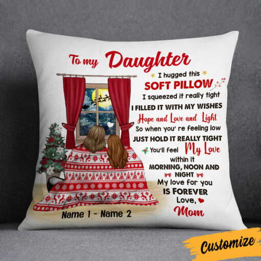 Personalized Mom Hug This Pillow