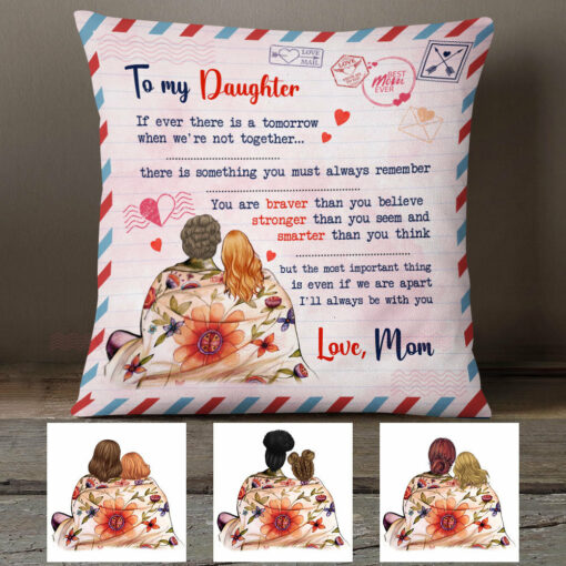 Personalized Mom Letter To Daughter Pillow