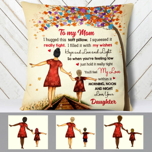 Personalized Mom Son Daughter Pillow