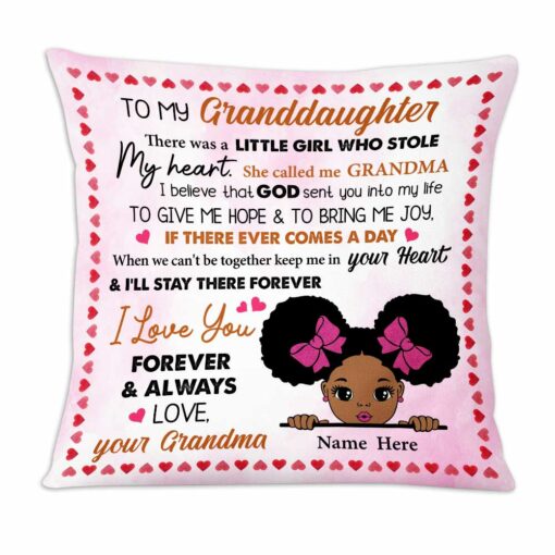 Personalized Mom To My Granddaughter Pillow