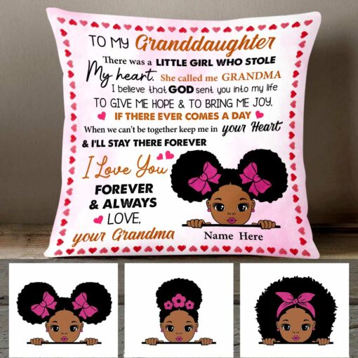 Personalized Mom To My Granddaughter Pillow