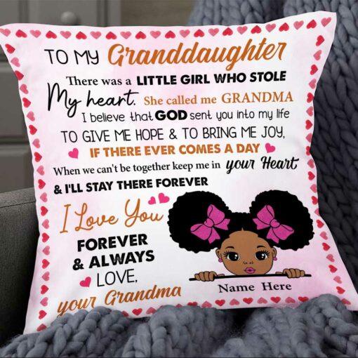 Personalized Mom To My Granddaughter Pillow