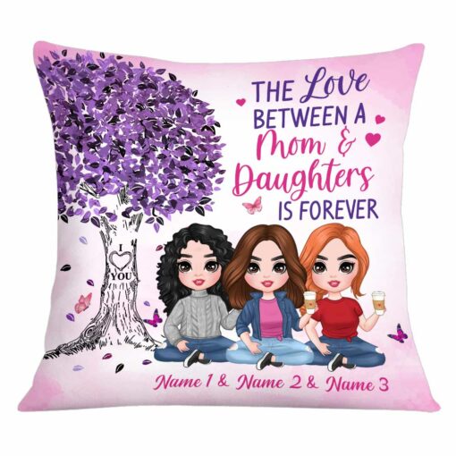 Personalized Mother Daughter Love Pillow