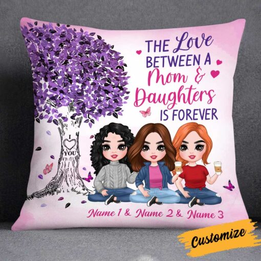 Personalized Mother Daughter Love Pillow