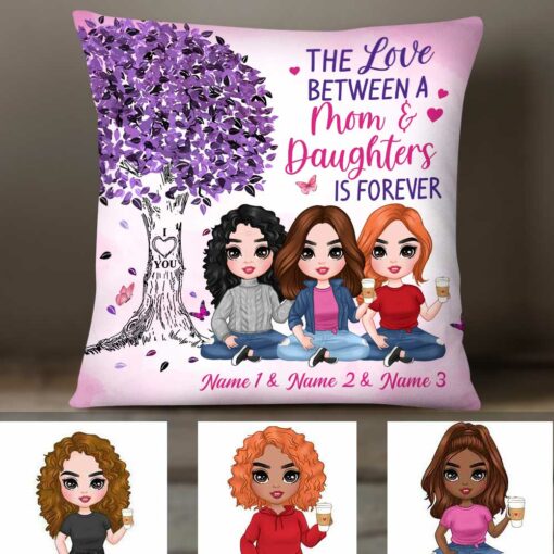 Personalized Mother Daughter Love Pillow