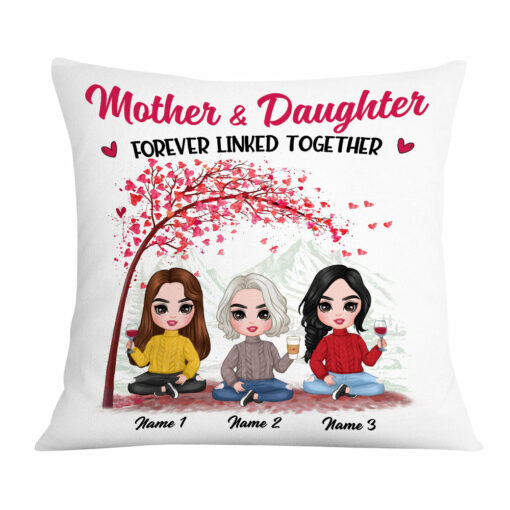 Personalized Mother Daughter Pillow