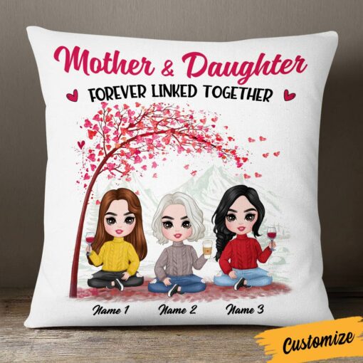 Personalized Mother & Daughter Pillow