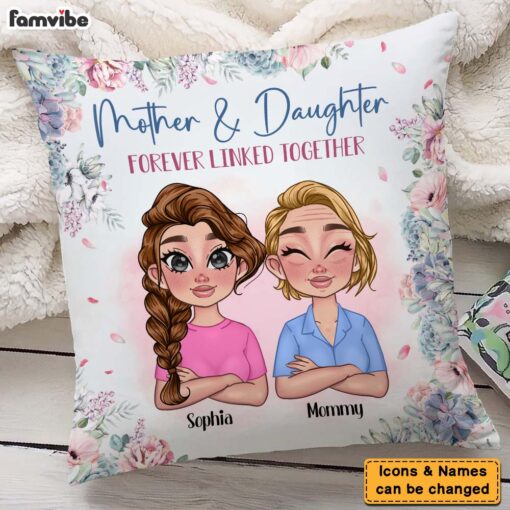 Personalized Mother & Daughter Pillow