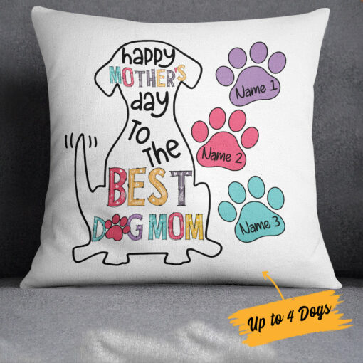 Personalized Mother’s Day Dog Mom Pillow