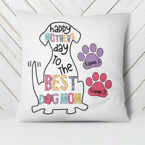 Personalized Mother’s Day Dog Mom Pillow