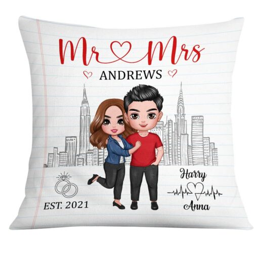 Personalized Mr And Mrs Couple Pillow