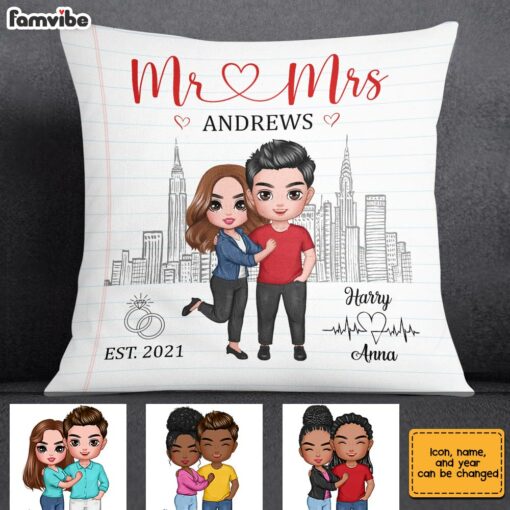 Personalized Mr And Mrs Couple Pillow