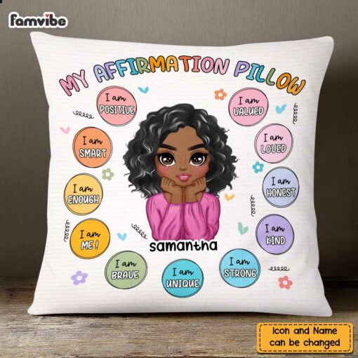 Personalized My Affirmations Pillow