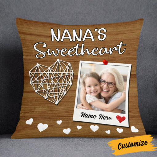 Personalized Nana Grandma Photo Pillow