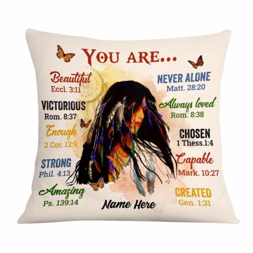 Personalized Native American Girl You Are Pillow