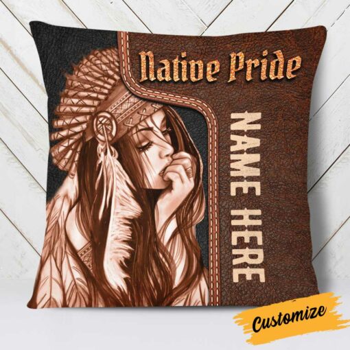 Personalized Native American Pillow