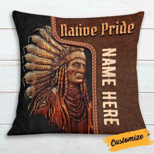 Personalized Native American Pillow