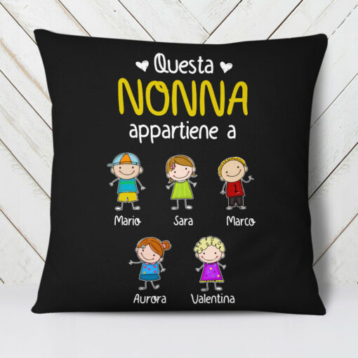 Personalized Nonno Nonna Italian Grandma Grandpa Pillow