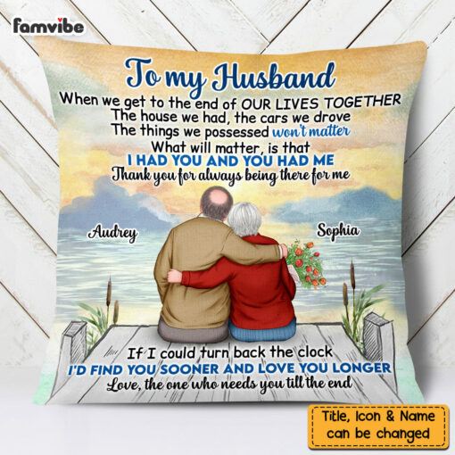 Personalized Old Couple We Got This Pillow