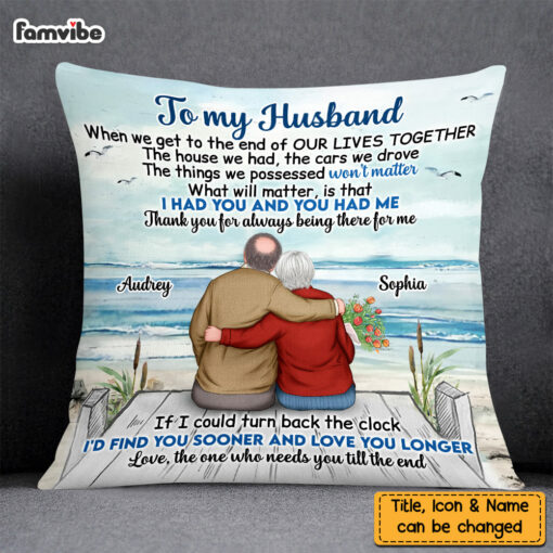 Personalized Old Couple We Got This Pillow