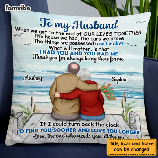 Personalized Old Couple We Got This Pillow