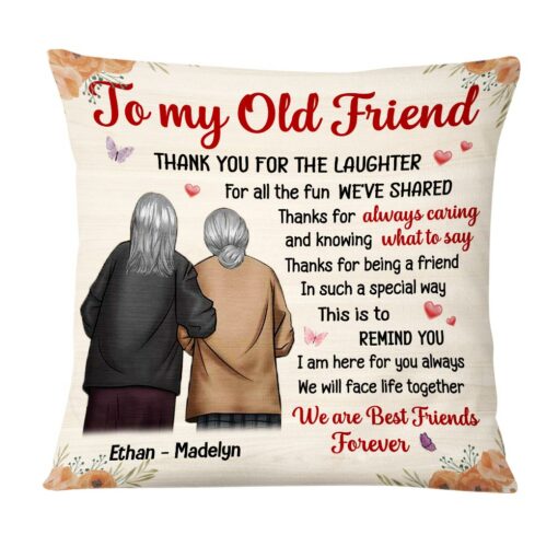 Personalized Old Friend Pillow