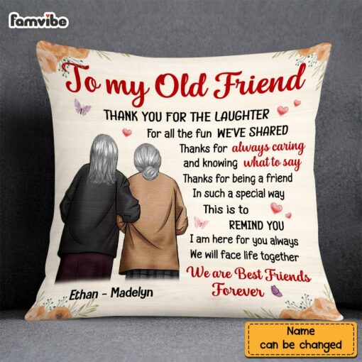 Personalized Old Friend Pillow