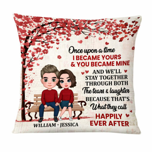 Personalized Once Upon A TIme Couple Pillow