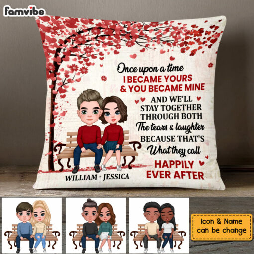 Personalized Once Upon A TIme Couple Pillow