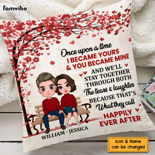 Personalized Once Upon A TIme Couple Pillow