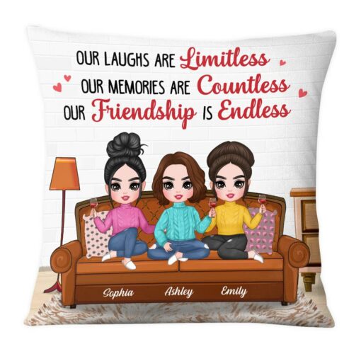 Personalized Our Friendship Is Endless Pillow