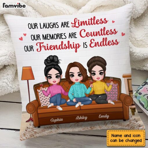 Personalized Our Friendship Is Endless Pillow