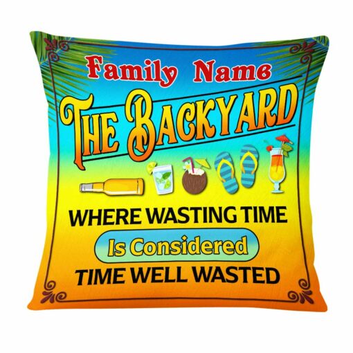 Personalized Outdoor Backyard Patio Pillow