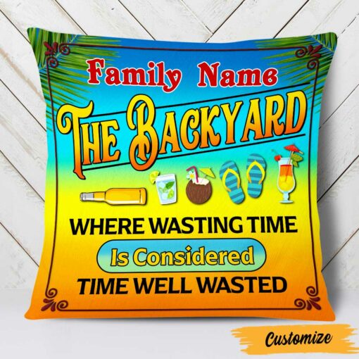 Personalized Outdoor Backyard Patio Pillow