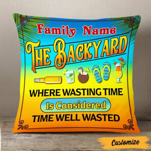 Personalized Outdoor Backyard Patio Pillow