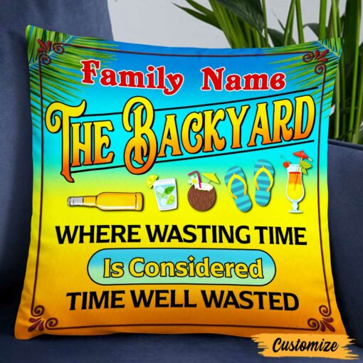 Personalized Outdoor Backyard Patio Pillow