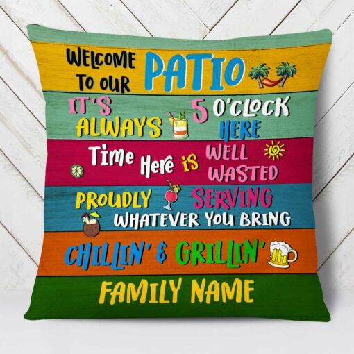 Personalized Outdoor Patio Pillow