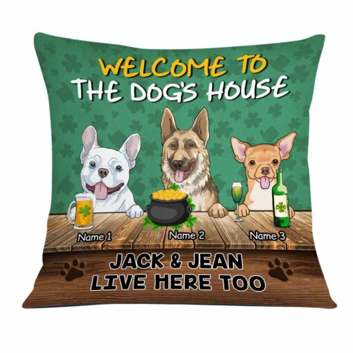 Personalized Patrick’s Day Dog Pillow