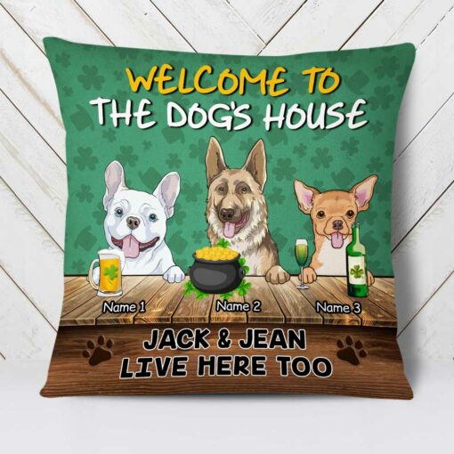 Personalized Patrick’s Day Dog Pillow