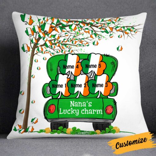 Personalized Patrick’s Day Grandma Lucky Charm Pillow