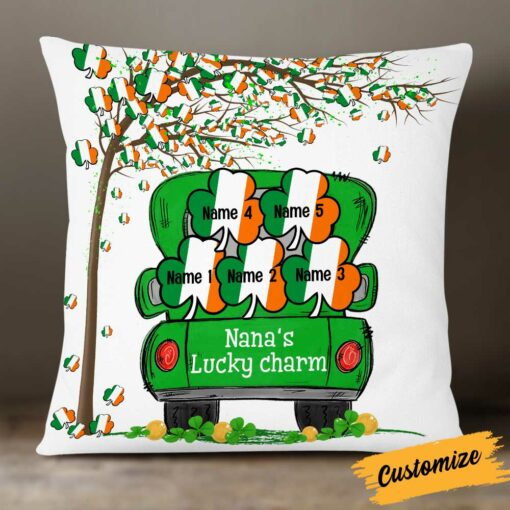 Personalized Patrick’s Day Grandma Lucky Charm Pillow