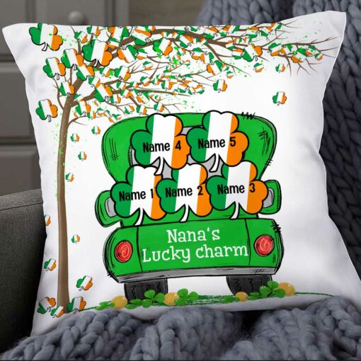 Personalized Patrick’s Day Grandma Lucky Charm Pillow