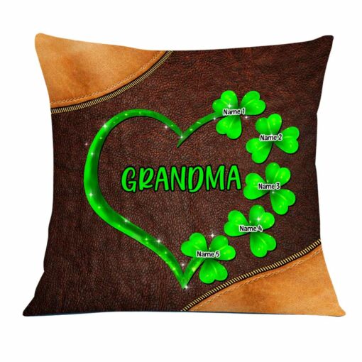 Personalized Patrick’s Day Mom Grandma Pillow