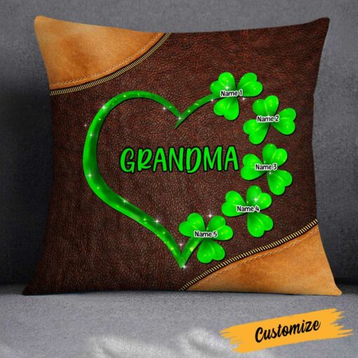 Personalized Patrick’s Day Mom Grandma Pillow