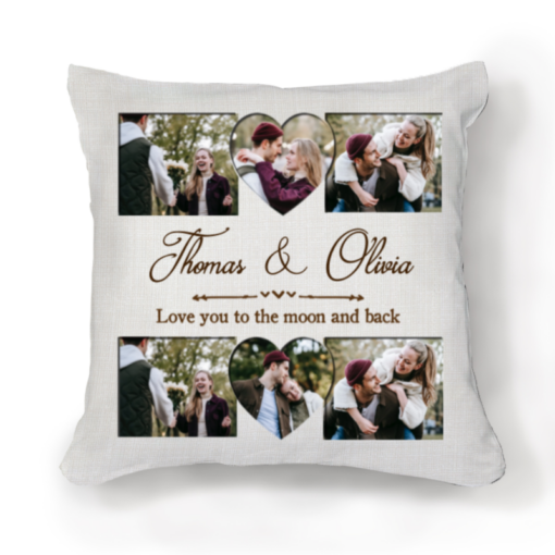 Personalized Pillow Photo Collage, Love Picture For Him, Birthday Gift Ideas For Boyfriend