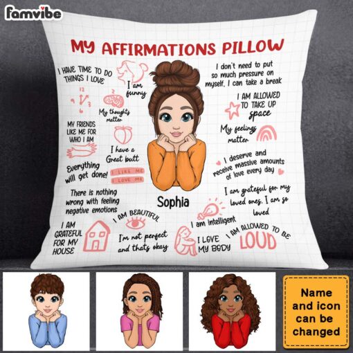 Personalized Positive Affirmations Pillow